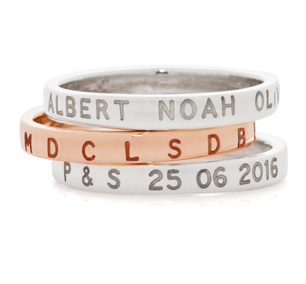 Hand Stamped personalised Mens + Women's Rings – koolaman